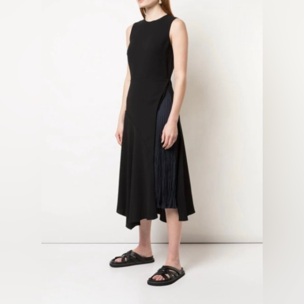 NET Vince Mixed Panel Sleeveless Dress